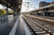 Bahnsteig und Gleise am neuen Regionalbahnhof Vaihingen